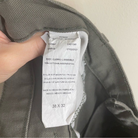 Dickies Relaxed Fit Heavyweight Duck Carpenter Pants Olive Green size 38x32 - Picture 12 of 13